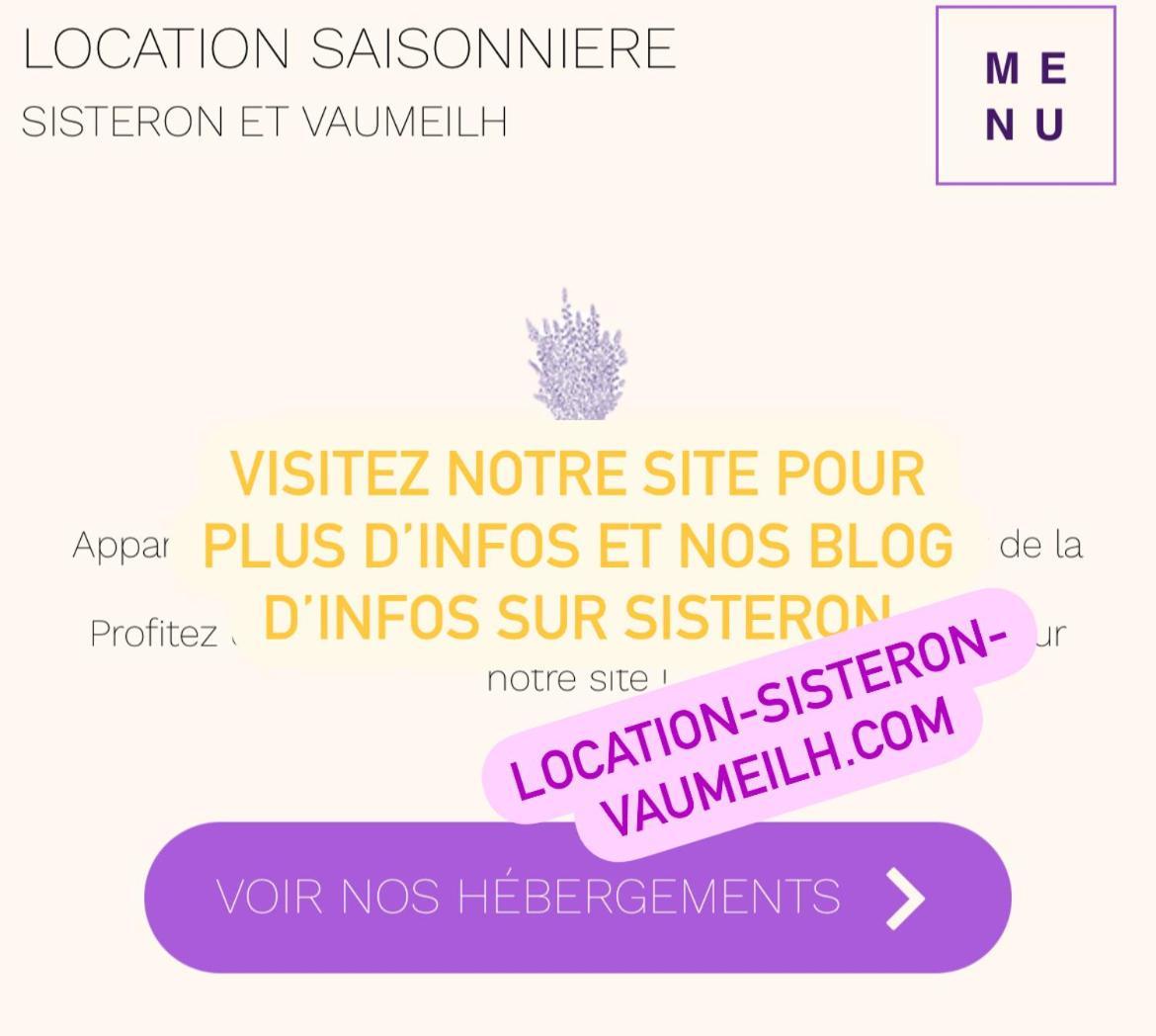 Le Jalet En Provence - Penthouse Apartman Sisteron Kültér fotó